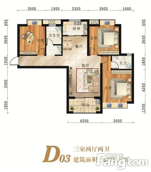 一步到位好选择:东方今典 城135㎡四房/大三房