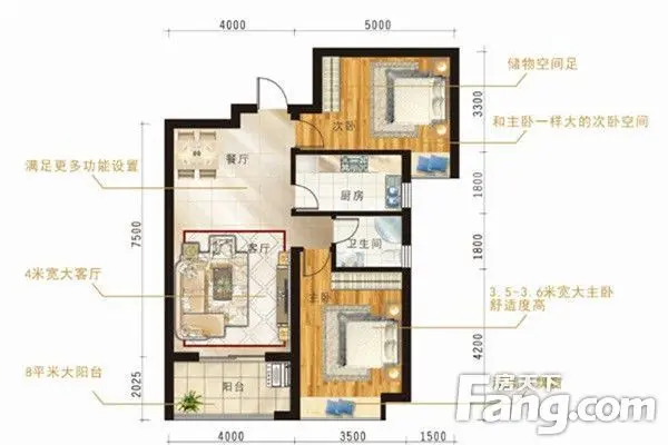 东方今典 城2#楼96.16㎡大两房样板间鉴赏