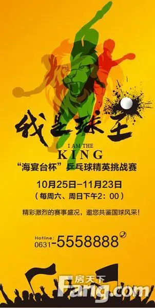 海宴台杯乒乓球精英挑战赛