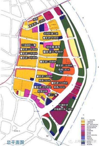 5亿联合竞得上海总价   董家渡地块属于南外滩的黄埔滨江板块,属于