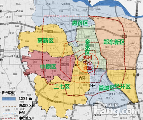 郑州板块分布