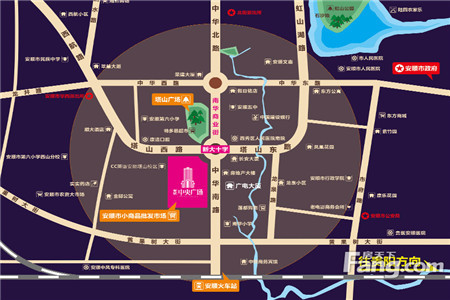 长欣中央广场坐拥新大十字的西南方位,距离安顺火车站也才十多分钟的图片