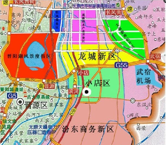 龙城新区:规划范围北起龙城大街,南至南环高速公路,西起滨河东路