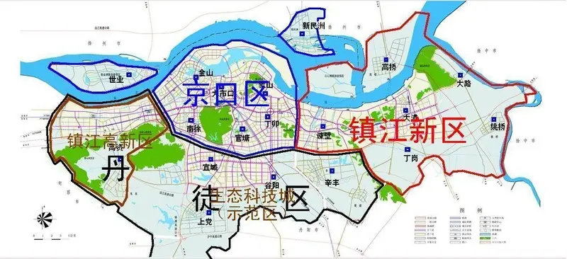 镇江不仅有"三怪" 行政区划更是怪图片