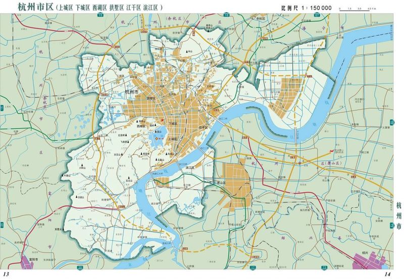 新版杭州地图来了 档案馆里8张老地图带你穿越