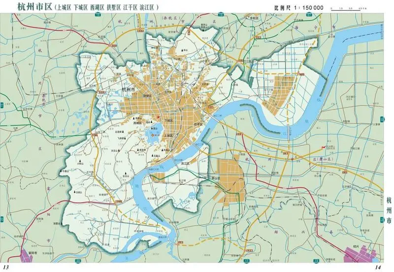 新版杭州地图来了 档案馆里8张老地图带你穿越