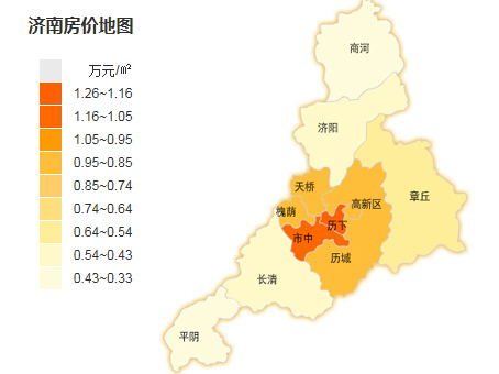 新政刺激楼市 4月房价涨幅的top5商圈-济南房天下