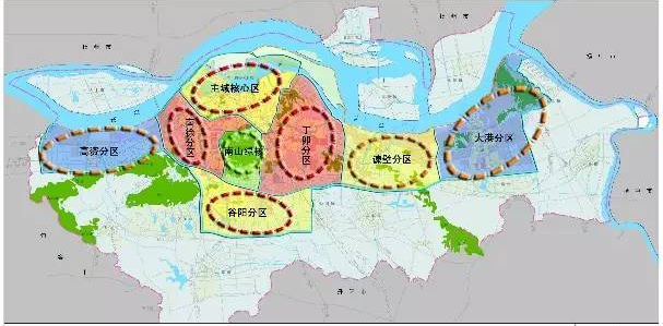 (镇江城市规划图:图片来自于网络)