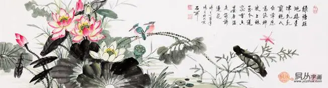 国画荷花图欣赏 当代名家力作