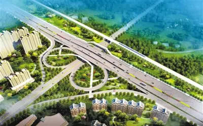 城区首条没有红绿灯的快速通道——湛江大道开建
