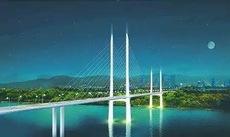(礼嘉嘉陵江大桥效果图)