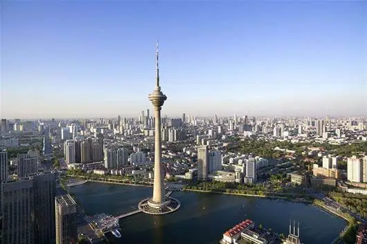 2米,为世界第六,亚洲第四高塔,天津市地标性建筑;水上公园为天津市区