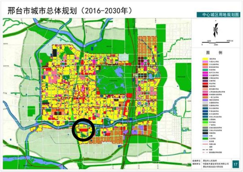 这是邢台市2030年城市发展的远景规划图.