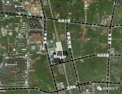 蚌埠高铁新城地区综合规划整体研究范围东至蚌五泗高速公路,南至规划