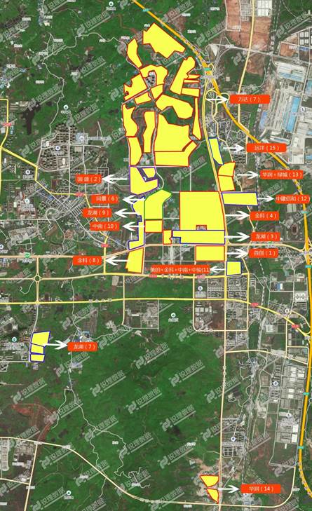 (近五年西永—大学城版块拿地情况.图片来源:锐理数据)