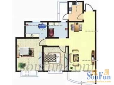 东方家园户型图户型图2 2室2厅2卫1厨