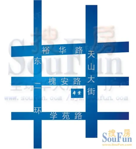方大科技园三期交通图交通图 高清图片