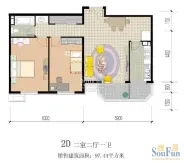 ��԰����48��¥2D���� 2��2��1��1�� 97.44�O