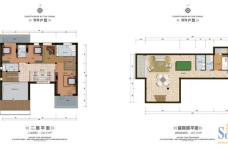 泰禾·中国院子bn户型庭院层,二层户型图 4室3厅4卫