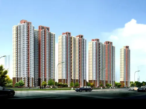 卓达太阳城,2000万平方米盛世远景,包含了错落有致的水系town高清图片