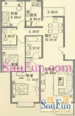 翠成馨园户型图