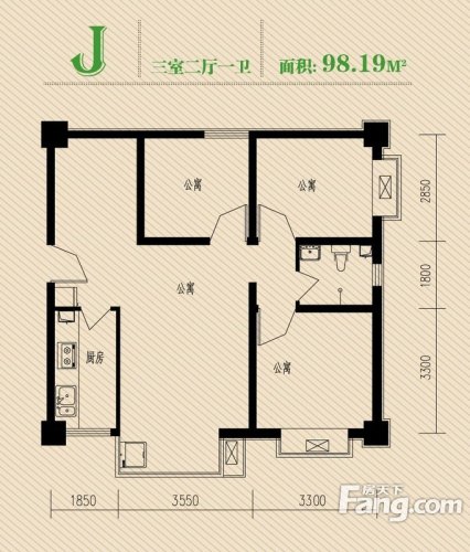 丽景国际商务中心户型图