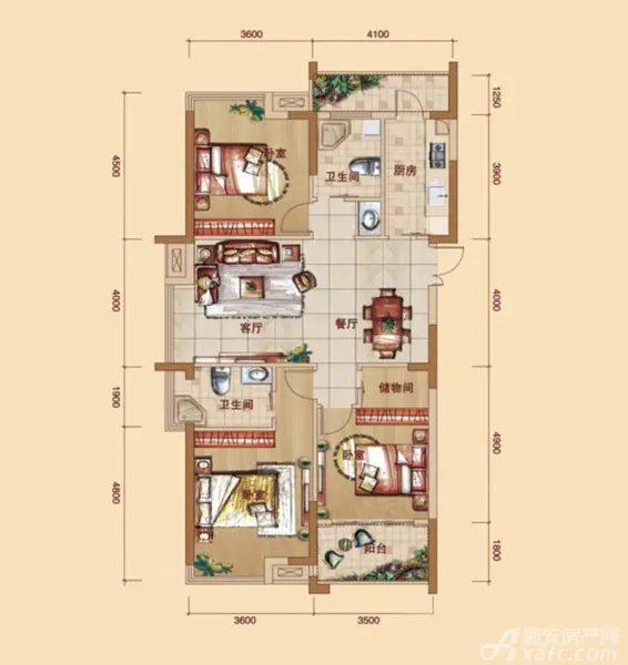 宝业东城广场户型图