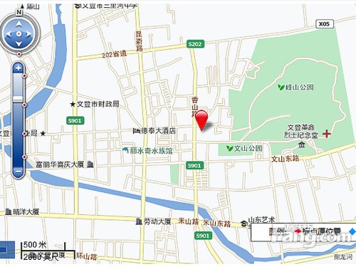香山公馆交通图电子地图图片