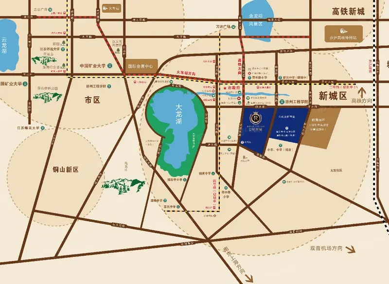 中锐星尚城交通图-丰县房天下