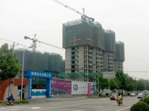 玫瑰湾实景图1,2楼远景 高清图片