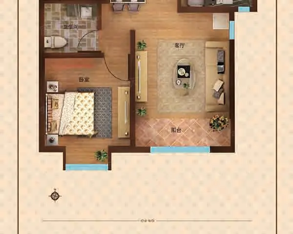 一居户型图
