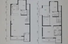 乡居假日a4组团叠拼三四层户型图3室2厅3卫1厨220㎡