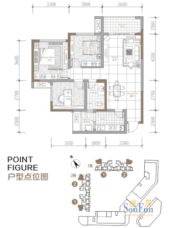 邦泰中心户型图