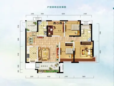 鲁能·山水原著户型图-宜宾搜房网