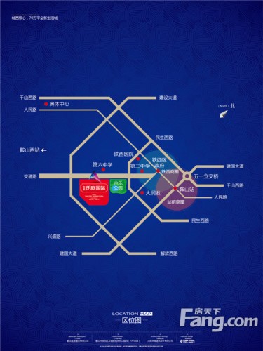 宝居·朗庭国际交通图项目区域图