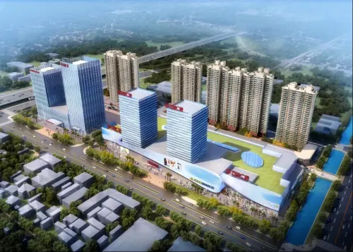 万达华府效果图鸟瞰图