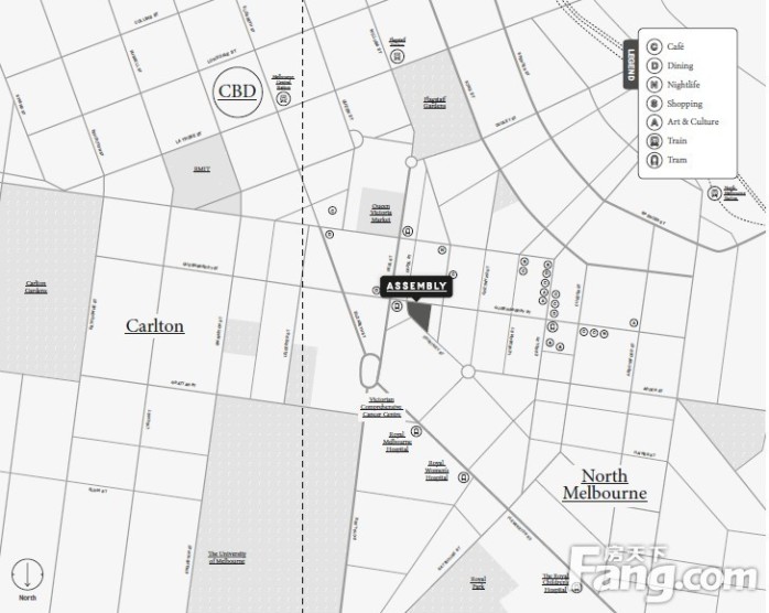 公寓位于墨尔本市中心以北2公里处,毗邻墨尔本大学,以南是维多利亚图片