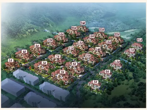 动态:亿城上山间目前主推三期别墅,建筑面积364.61㎡-461.