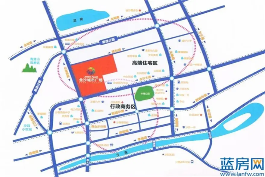 三明新房 沙县楼盘 金沙城市广场 楼盘相册 > 交通图