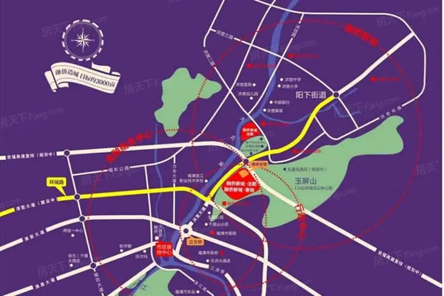福清新房 阳下街道楼盘 融侨新城泷郡 楼盘相册 > 交通图
