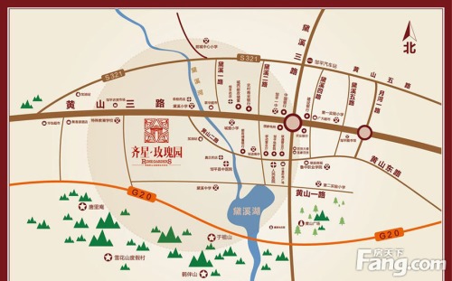 齐星玫瑰园交通图交通图