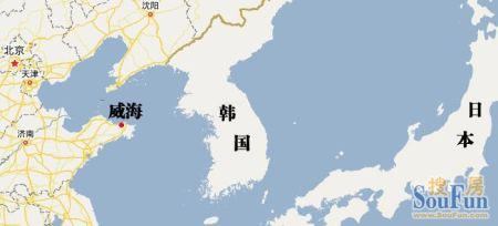看威海与日本,韩国,朝鲜边境国家接触最近的楼盘图片