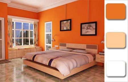 地板砖采用淡绿及白色相搭配的颜色,这个颜色的地板砖与橙色和原木色