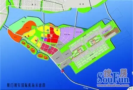 厦门翔安国际机场示意图