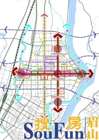 眉山城市北部新城控制性详细规划和城市设计
