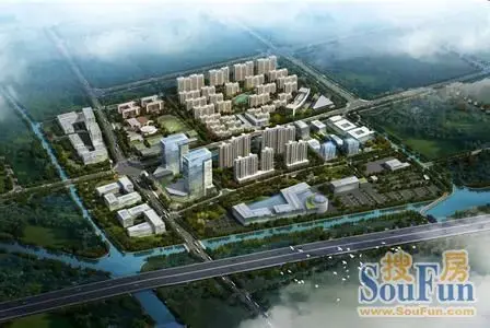 相城陆慕欧尚超市鸟瞰效果图(图片来源:搜房网)