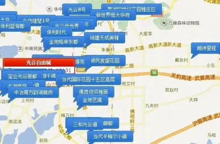 光谷区域部分楼盘一览