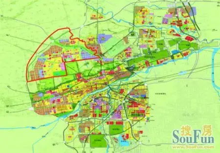 关中城市核心 北塬新城——西咸组成部分 咸阳北部中心