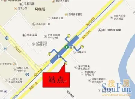 国贸地铁站c出口(天虹商场正门公交站台)-木棉湾地铁站b1出口-深房