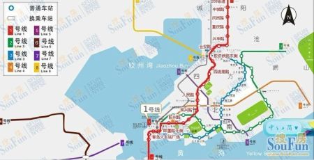 青岛地铁线路图